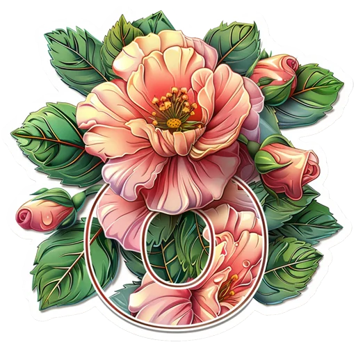 Стикер Розы 8 Марта