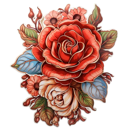 Стикер Розы 8 Марта