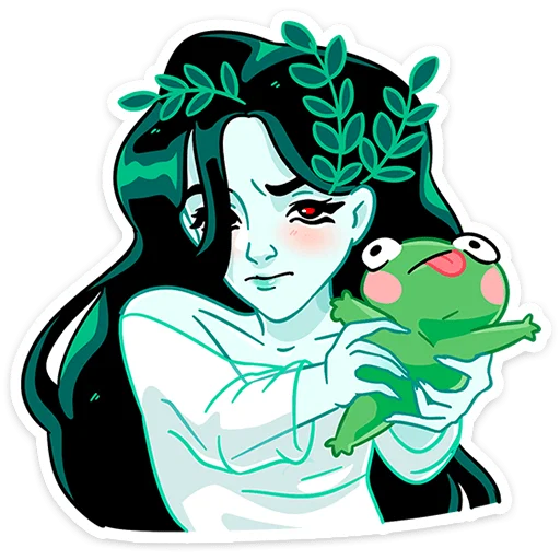 Стикер Русалка Леся