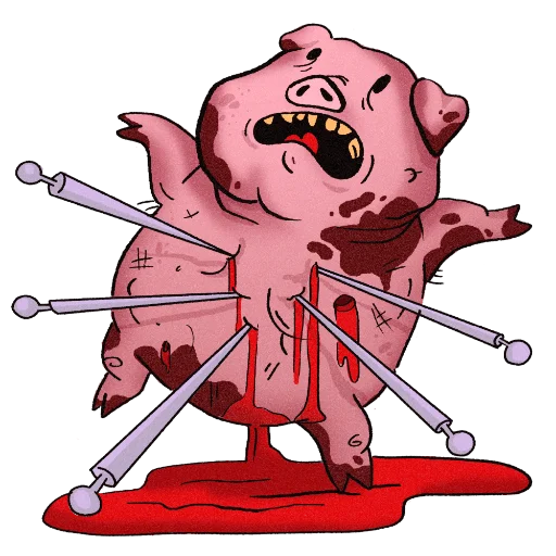 Стикер Свин Валентин