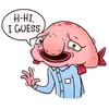 Стикер Sad Blobby