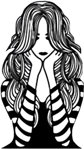 Стикер Sad Girl