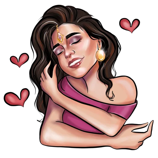 Стикер Sati Kazanova (artist Rina Osik)