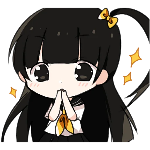 Стикер Школьная парочка