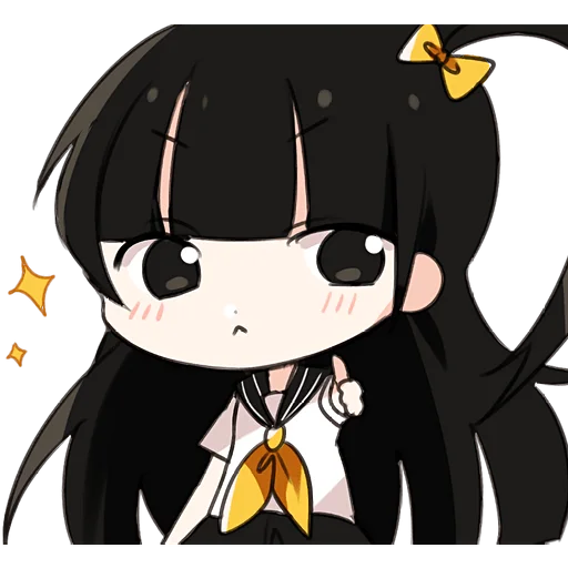 Стикер Школьная парочка