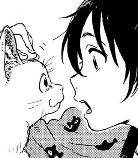 Стикер Незнакомец на берегу моря