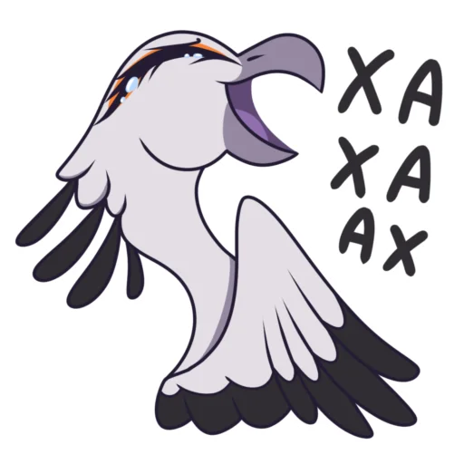 Стикер Птица Секретарь