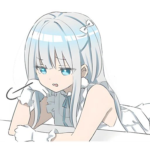 Стикер Серебряный ангел