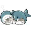 Эмодзи Акулы и котята 4