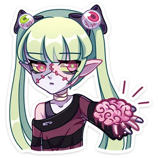 Стикер Зомбяша без надписей