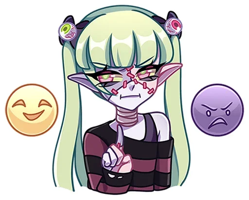 Стикер Зомбяша без надписей