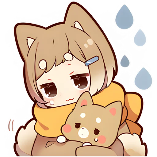 Стикер Щенок Шиба