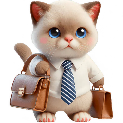 Стикер Сиамский котик