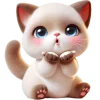 Эмодзи Сиамский котик