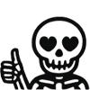 Эмодзи Skeleton