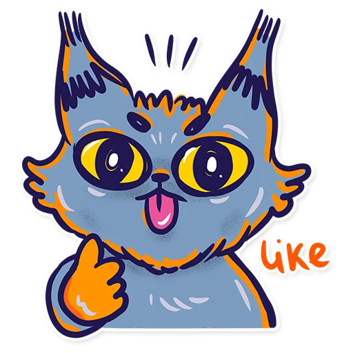 Стикер Скетч-кот