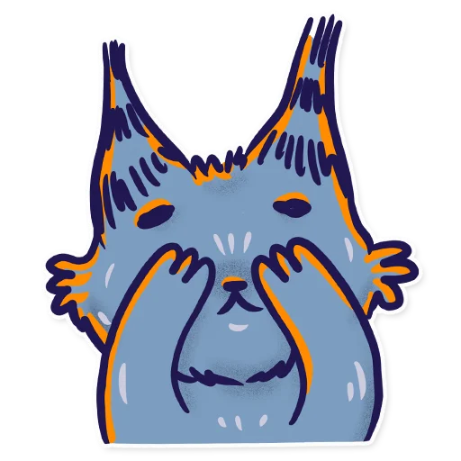 Стикер Скетч-кот