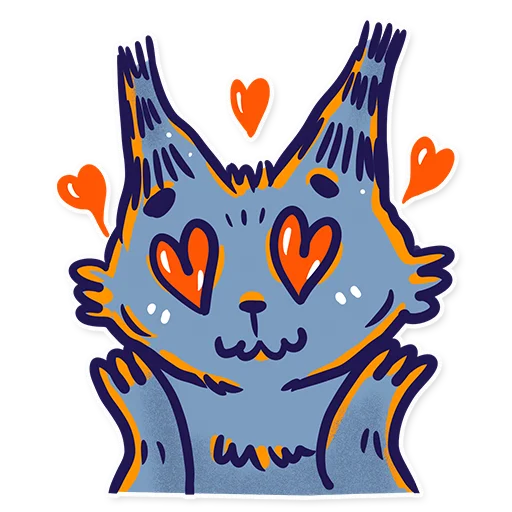 Стикер Скетч-кот