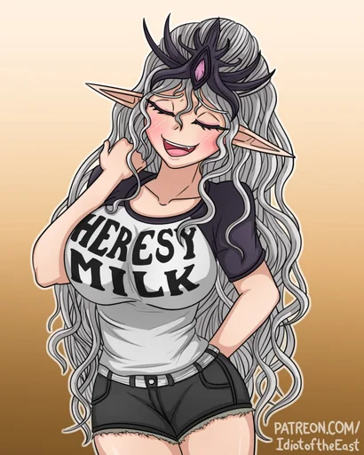 Стикер Slaanesh Chan / Пропаганда ереси