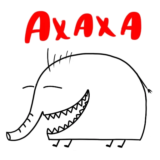 Стикер Слоник Ху