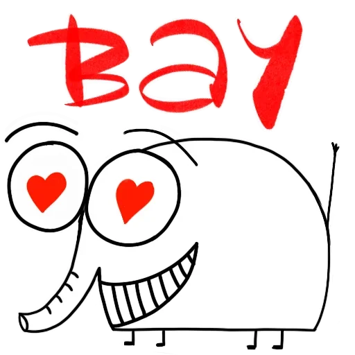 Стикер Слоник Ху