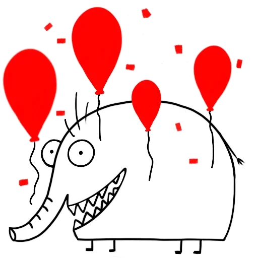 Стикер Слоник Ху