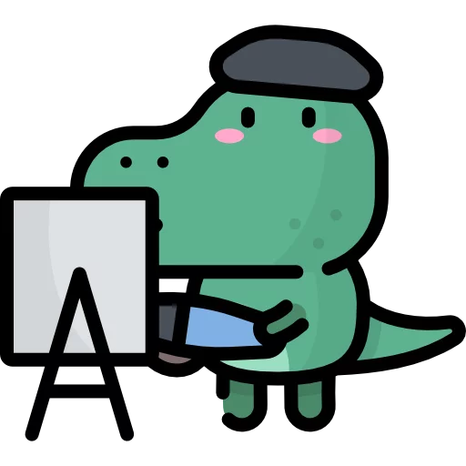 Стикер Маленький Динозаврик