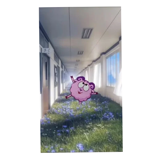 Стикер Смешарики Ежик