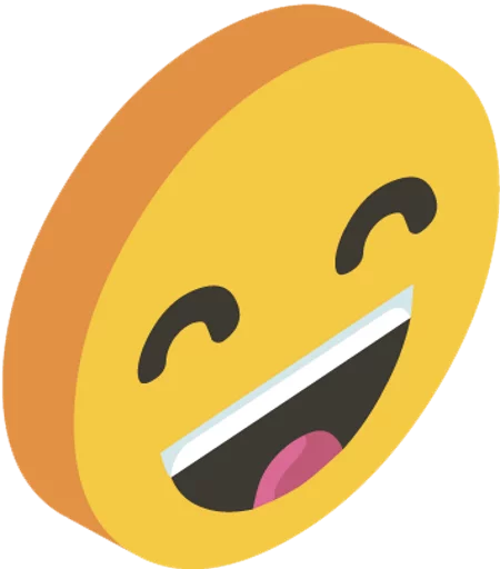 Стикер 3d smile