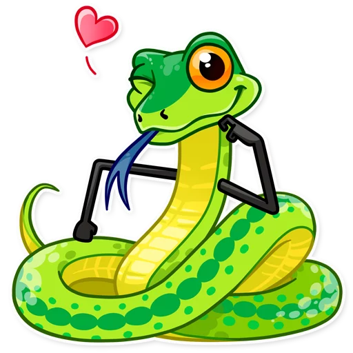 Стикер Sneaky Snakie