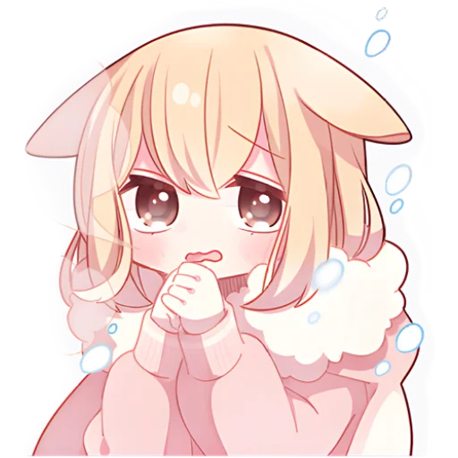 Стикер Снежные зайчики