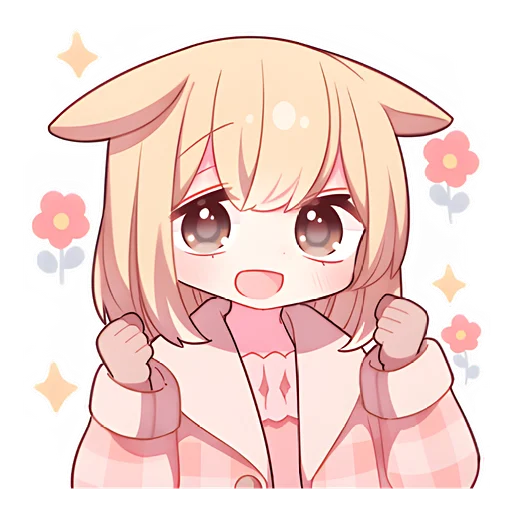 Стикер Снежные зайчики