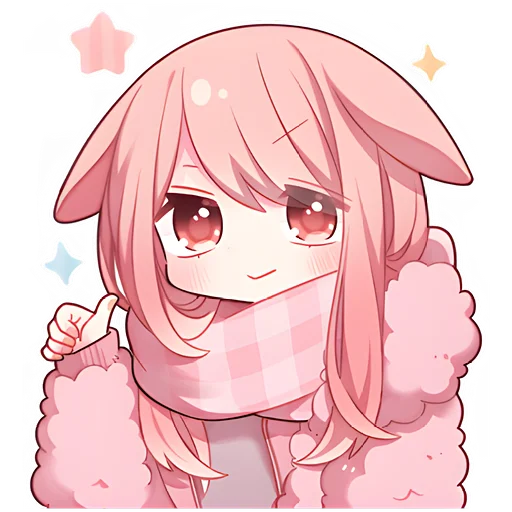 Стикер Снежные зайчики