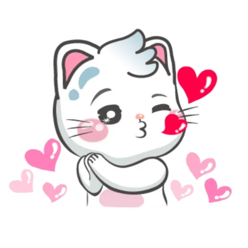 Стикер Snowy Cat: