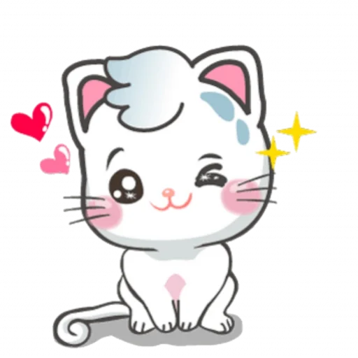 Стикер Snowy Cat: