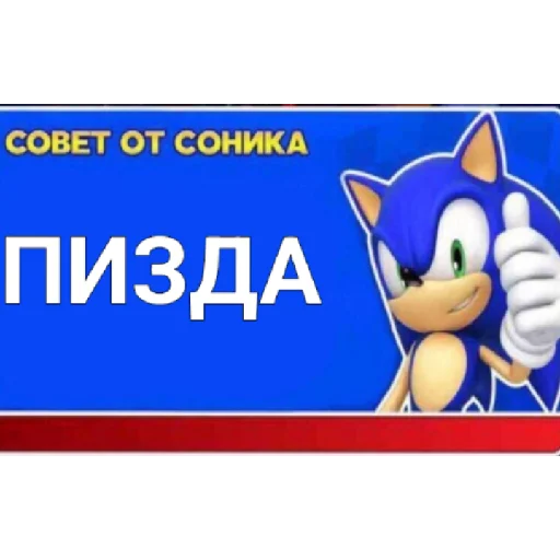 Стикер Советы от Соника