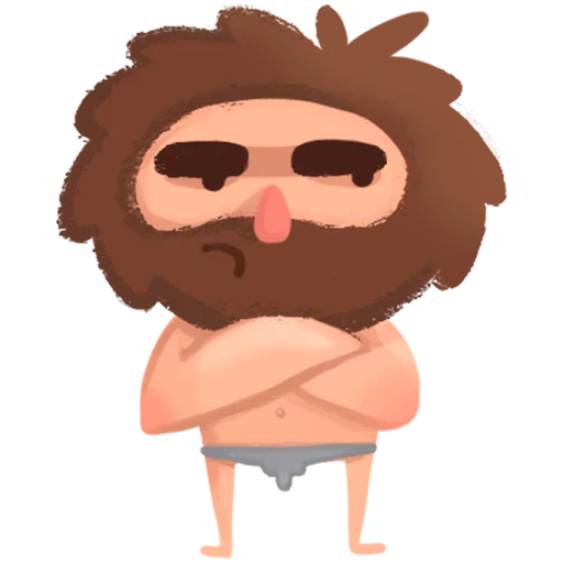 Стикер Space Caveman by Anna Lomakina