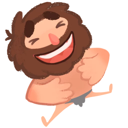 Стикер Space Caveman by Anna Lomakina