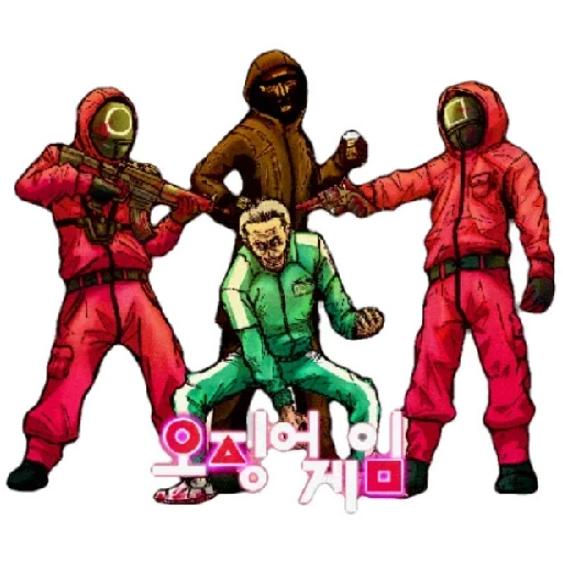 Стикер Squid game fanArt (Игра в кальмара)