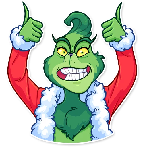 Стикер Grinch