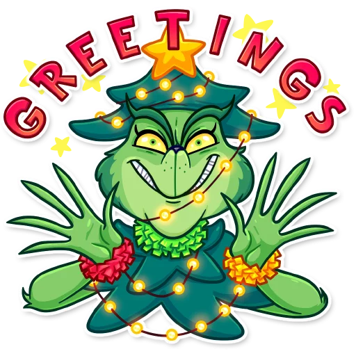 Стикер Grinch