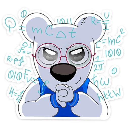 Стикер Спотти учится