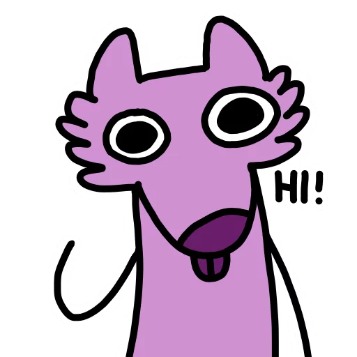 Стикер Stupid pink dog