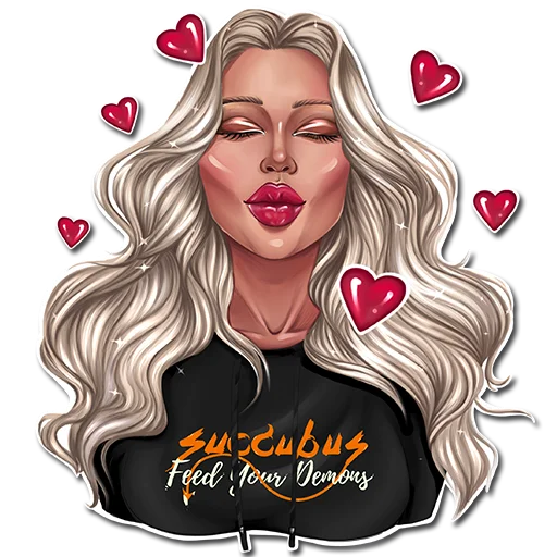Стикер SUCCUBUS BLONDE