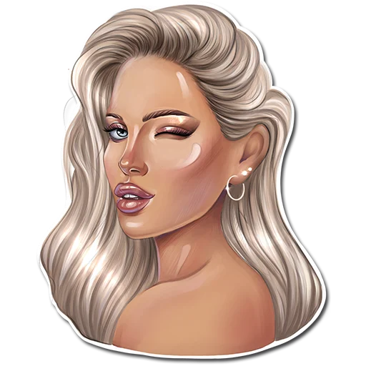 Стикер SUCCUBUS BLONDE