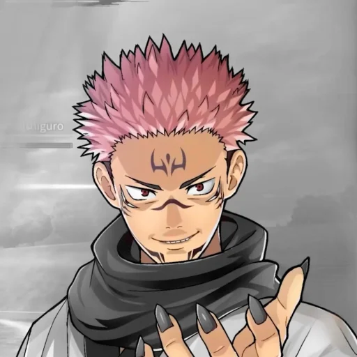 Стикер Sukuna cursed clash