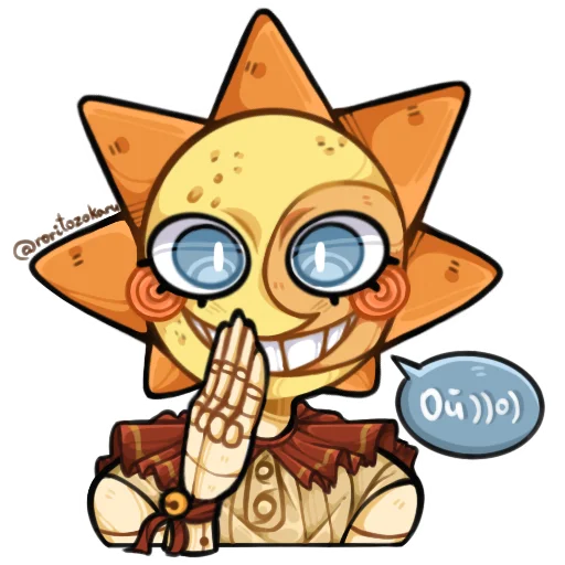 Стикер Sundrop and Moondrop by roritozokaru