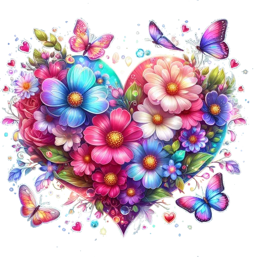 Стикер Flowers fairies bunnies