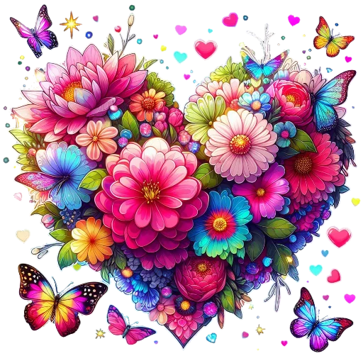 Стикер Flowers fairies bunnies