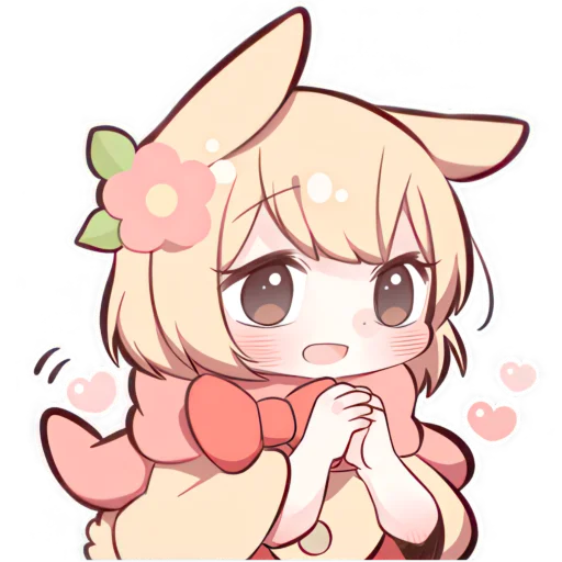 Стикер Сладкий зайчик